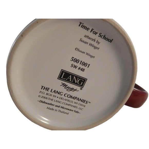 Lang Susan Winget Time For School Coffee Mug SW #48 5001001 Teacher Gift 2006 - Picture 9 of 10
